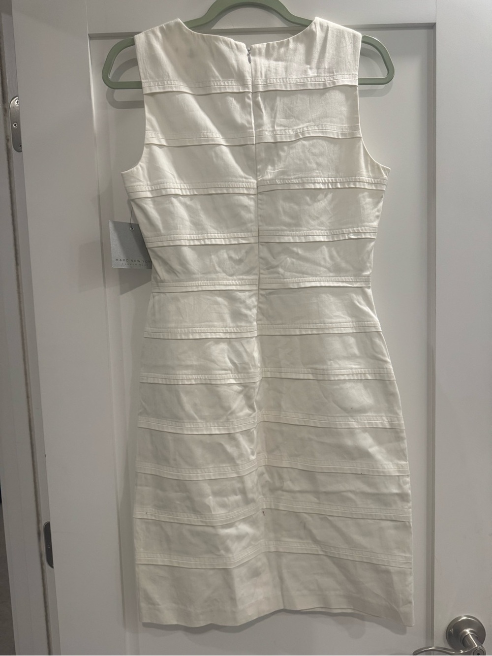 Andrew Marc White Sleeveless Sheath Dress - Picture 2 of 4
